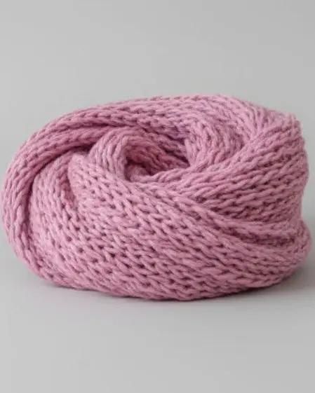 Solid Color Knit Infinity Scarf