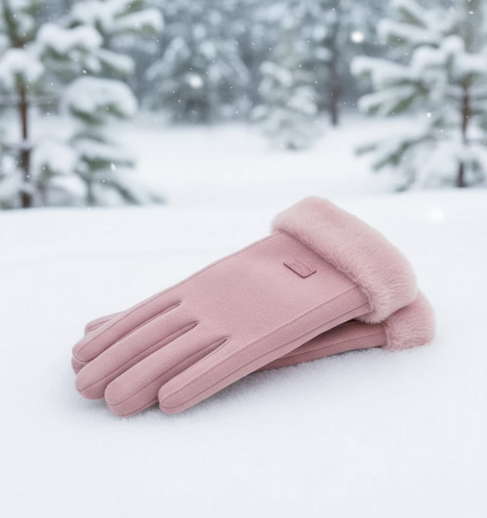 Fuzzy Ended Touchscreen Winter Gloves