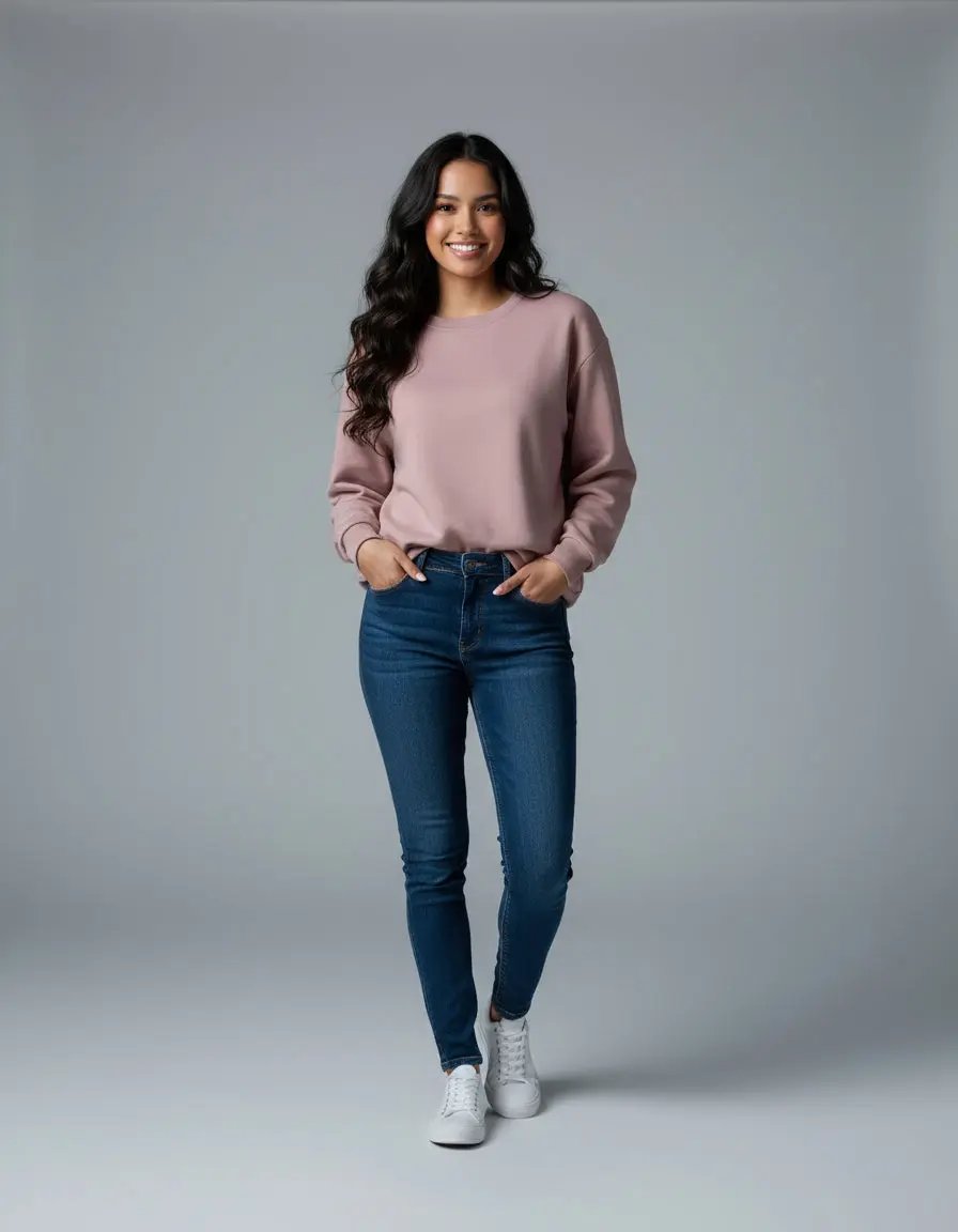 Women's Casual Thermal Long Sleeve Sweatshirt