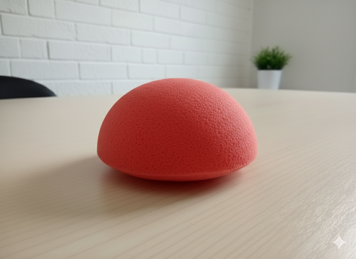 Konjac Facial Sponge with lanyard for deep cleansing and exfoliation