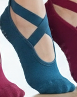 women’s yoga pilates ballet socks with cross straps