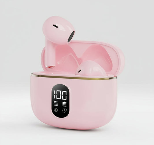 wireless earbuds with LED display