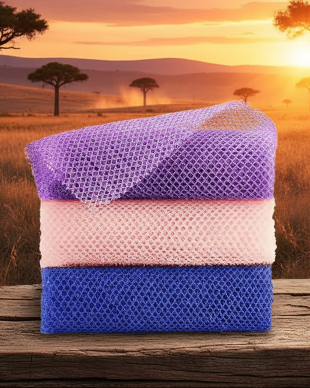 African Net Sponge Exfoliating Washcloth